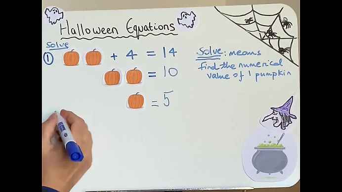 Halloween ratio and equations